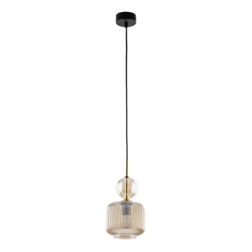 Pakabinamas šviestuvas ant laido SOPHIA 1xE14/10W/230V juodas/dūminė smėlio spalva