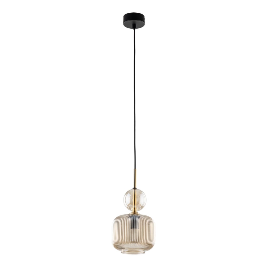 Pakabinamas šviestuvas ant laido SOPHIA 1xE14/10W/230V juodas/dūminė smėlio spalva