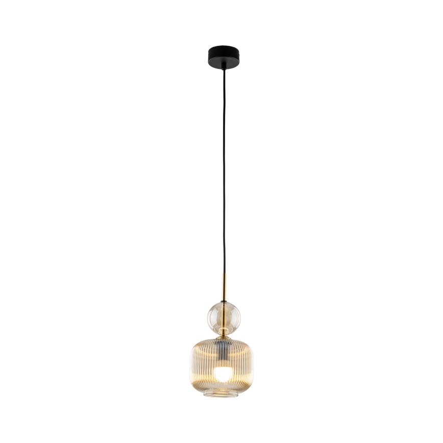 Pakabinamas šviestuvas ant laido SOPHIA 1xE14/10W/230V juodas/dūminė smėlio spalva