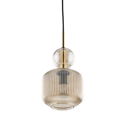 Pakabinamas šviestuvas ant laido SOPHIA 1xE14/10W/230V juodas/dūminė smėlio spalva