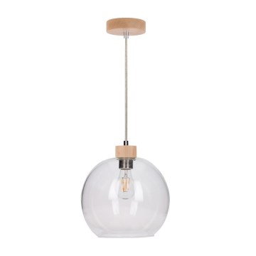 Pakabinamas šviestuvas ant laido SVEA 1xE27/60W/230V, beržas