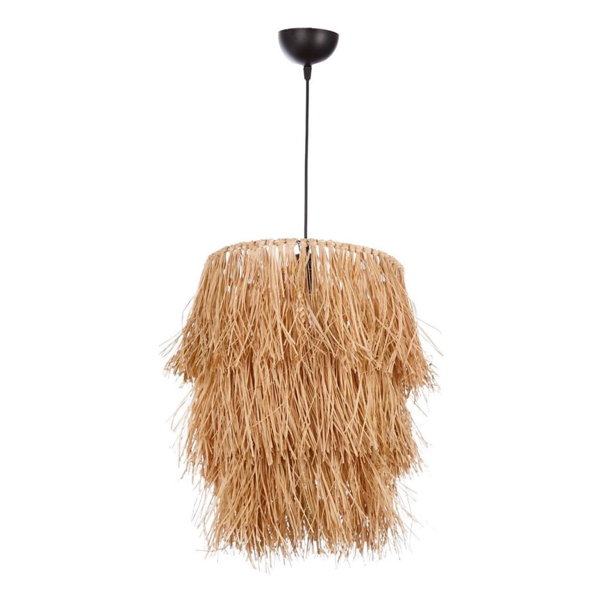 Pakabinamas šviestuvas ant laido TASSEL 1xE27/40W/230V rafija