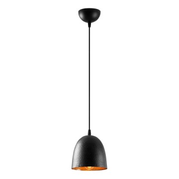Pakabinamas šviestuvas ant laido TATTOO 1xE27/40W/230V, skersmuo 16 cm, juodas