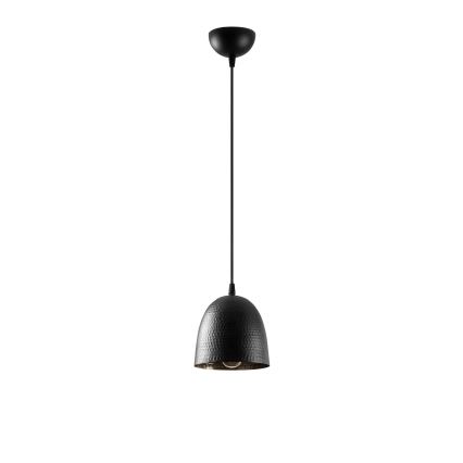 Pakabinamas šviestuvas ant laido TATTOO 1xE27/40W/230V, skersmuo 16 cm, juodas