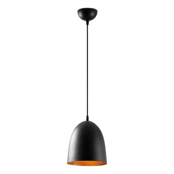 Pakabinamas šviestuvas ant laido TATTOO, 1xE27/40W/230V, skersmuo 20 cm, juodas