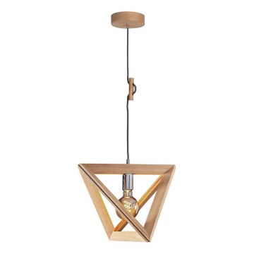 Pakabinamas šviestuvas ant laido TRIGONON 1xE27/60W/230V matinė ąžuolo spalva