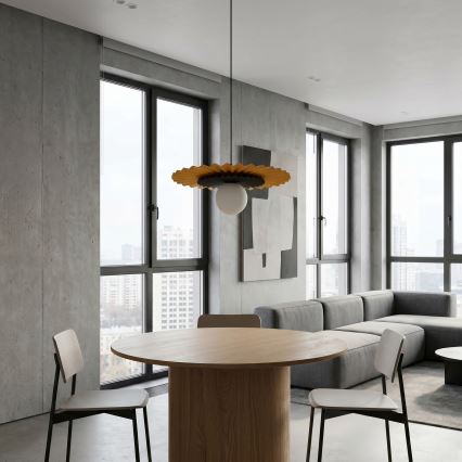 Pakabinamas šviestuvas ant laido UMBRA 1xG9/8W/230V juodas/oranžinis