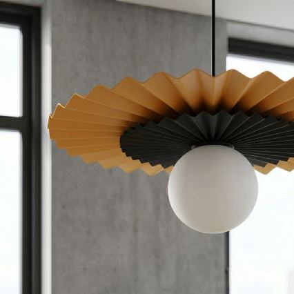 Pakabinamas šviestuvas ant laido UMBRA 1xG9/8W/230V juodas/oranžinis
