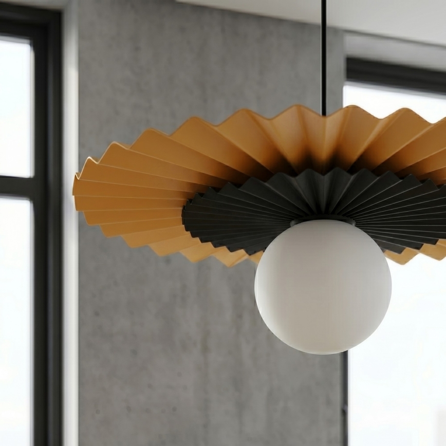 Pakabinamas šviestuvas ant laido UMBRA 1xG9/8W/230V juodas/oranžinis