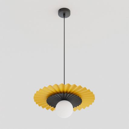 Pakabinamas šviestuvas ant laido UMBRA 1xG9/8W/230V juodas/oranžinis