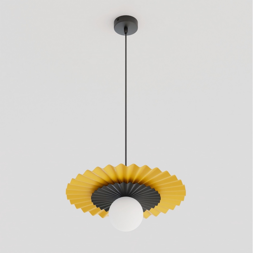 Pakabinamas šviestuvas ant laido UMBRA 1xG9/8W/230V juodas/oranžinis