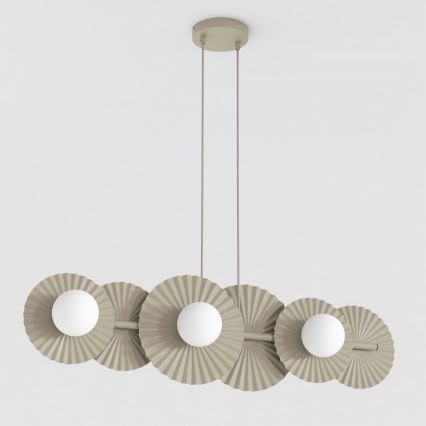 Pakabinamas šviestuvas ant laido UMBRA 6xG9/8W/230V smėlio spalvos