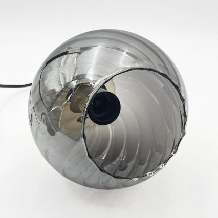 Pakabinamas šviestuvas ant laido VELLO 1xE27/15W/230V juoda/dūminė smėlinė/juoda