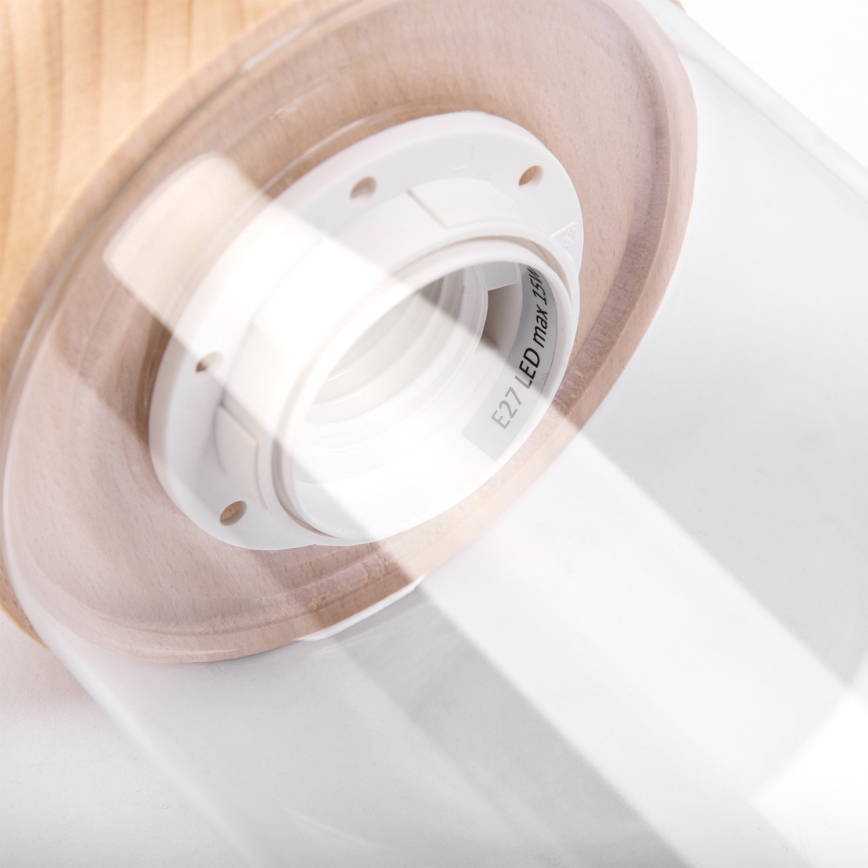 Pakabinamas šviestuvas ant laido WOODNEST 3xE27/15W/230V pušis/kreminė
