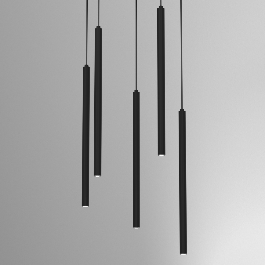 Pakabinamas šviestuvas ant laido YORU 8xG9/8W/230V, juodas