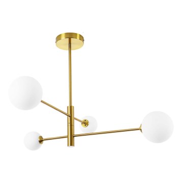 Pakabinamas šviestuvas ant stiebo DORADO 4xG9/40W/230V auksinis