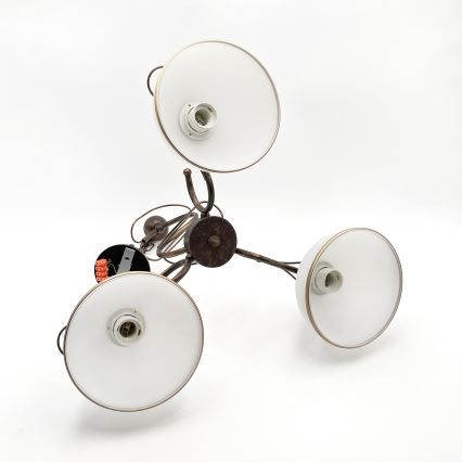 Pakabinamas šviestuvas ant strypo COBRA 3xE27/60W/230V bronza/patina