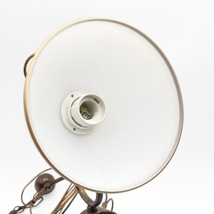 Pakabinamas šviestuvas ant strypo COBRA 3xE27/60W/230V bronza/patina