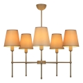 Pakabinamas šviestuvas ant strypo MADELA 5xE14/40W/230V balta/kreminė