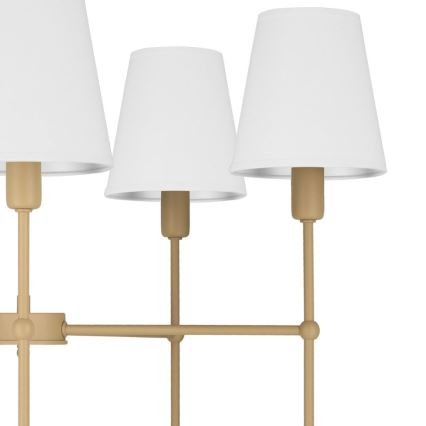 Pakabinamas šviestuvas ant strypo MADELA 5xE14/40W/230V balta/kreminė