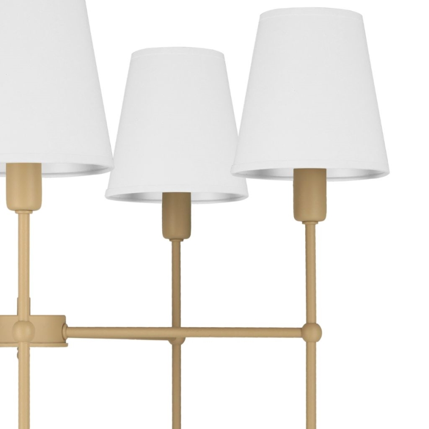 Pakabinamas šviestuvas ant strypo MADELA 5xE14/40W/230V balta/kreminė