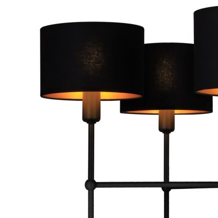 Pakabinamas šviestuvas ant strypo MADELA 5xE14/40W/230V juodas