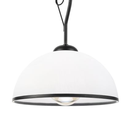 Pakabinamas šviestuvas ant strypo RETRO 1xE27/60W/230V juoda/balta