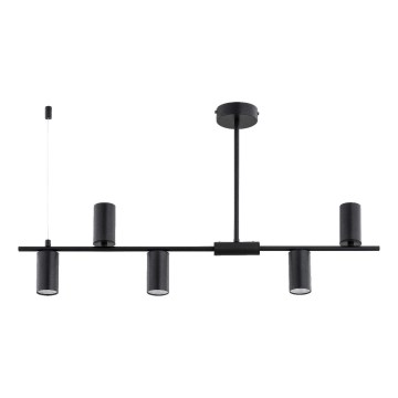 Pakabinamas šviestuvas ant strypo URANOS 5xGU10/10W/230V juodas