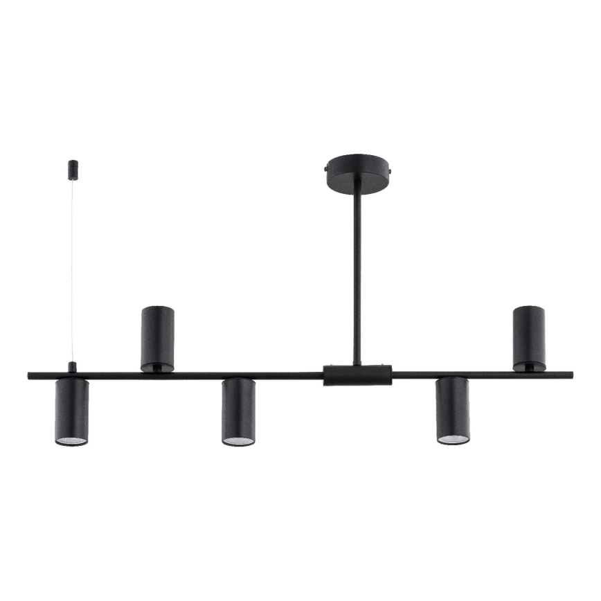 Pakabinamas šviestuvas ant strypo URANOS 5xGU10/10W/230V juodas
