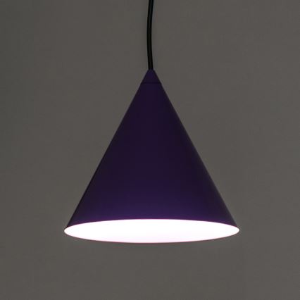 Pakabinamas šviestuvas ant troselio ETNA II 1xE27/15W/230V, skers. 18,5 cm, violetinė