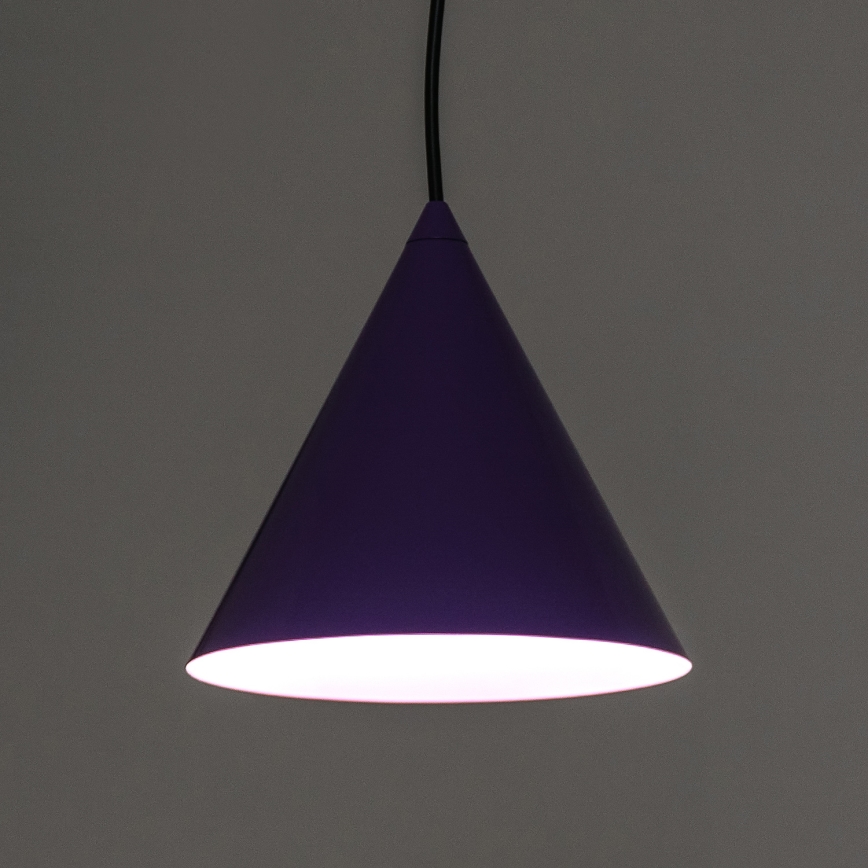 Pakabinamas šviestuvas ant troselio ETNA II 1xE27/15W/230V, skers. 18,5 cm, violetinė