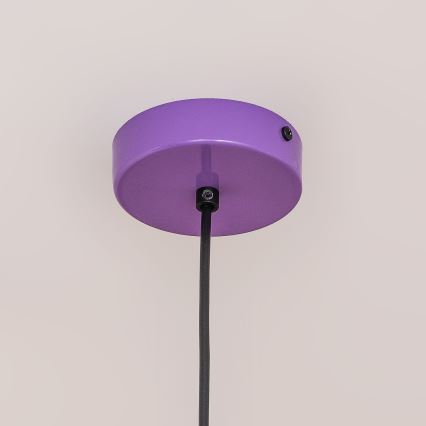 Pakabinamas šviestuvas ant troselio ETNA II 1xE27/15W/230V, skers. 18,5 cm, violetinė