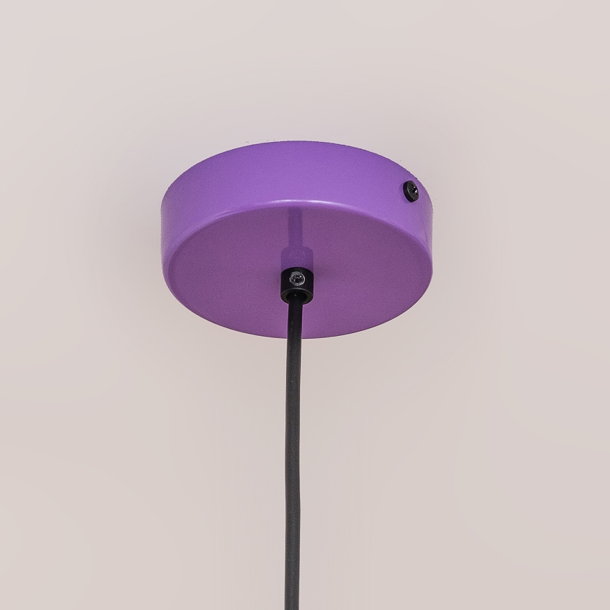 Pakabinamas šviestuvas ant troselio ETNA II 1xE27/15W/230V, skers. 18,5 cm, violetinė