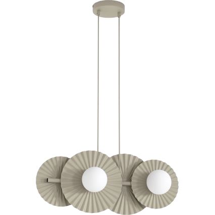 Pakabinamas šviestuvas ant troselio UMBRA 4xG9/8W/230V smėlio spalvos