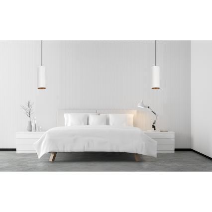 Pakabinamas šviestuvas AVALO ant laido 1xE27/60W/230V baltas/varinis