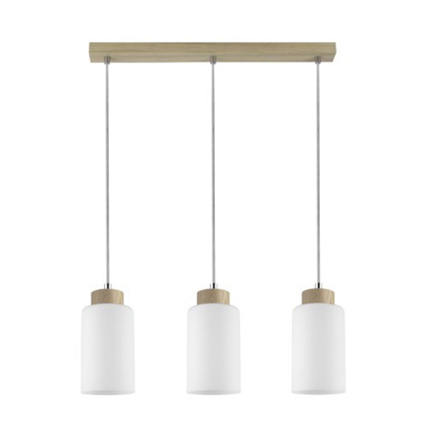 Pakabinamas šviestuvas BOSCO ant laido 3xE27/60W/230V ąžuolas