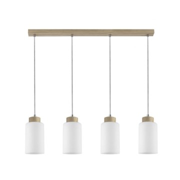Pakabinamas šviestuvas BOSCO ant laido 4xE27/60W/230V ąžuolas