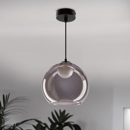 Pakabinamas šviestuvas BRIN 1xG9/15W/230V, dūminė juoda