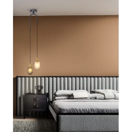 Pakabinamas šviestuvas CACTUS ant laido 2xG9/5W/230V pilka/balta