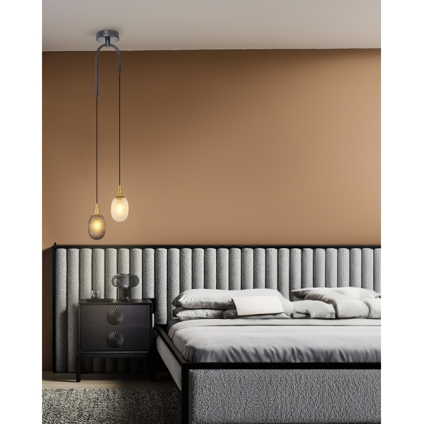 Pakabinamas šviestuvas CACTUS ant laido 2xG9/5W/230V pilka/balta