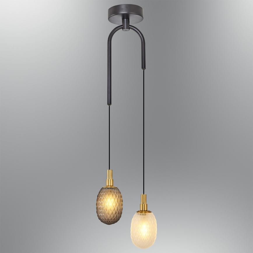 Pakabinamas šviestuvas CACTUS ant laido 2xG9/5W/230V pilka/balta