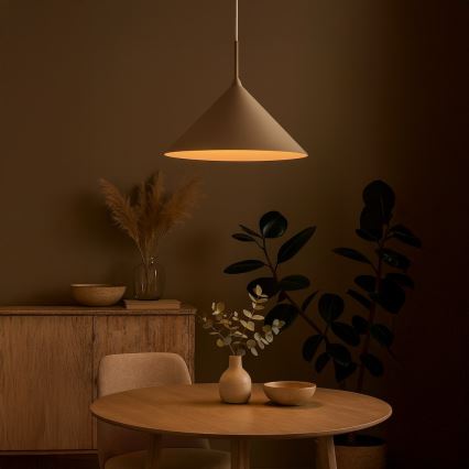 Pakabinamas šviestuvas CAPITAL ant laido, 1xGX53/15W/230V, Ø 46 cm, smėlinis