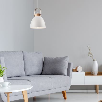 Pakabinamas šviestuvas ant laido DANIELLE 1xE27/60W/230V ąžuolas