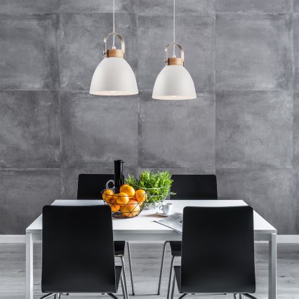 Pakabinamas šviestuvas ant laido DANIELLE 2xE27/60W/230V ąžuolas