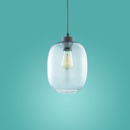 Pakabinamas šviestuvas ant laido ELIO 1xE27/15W/230V mėlynas