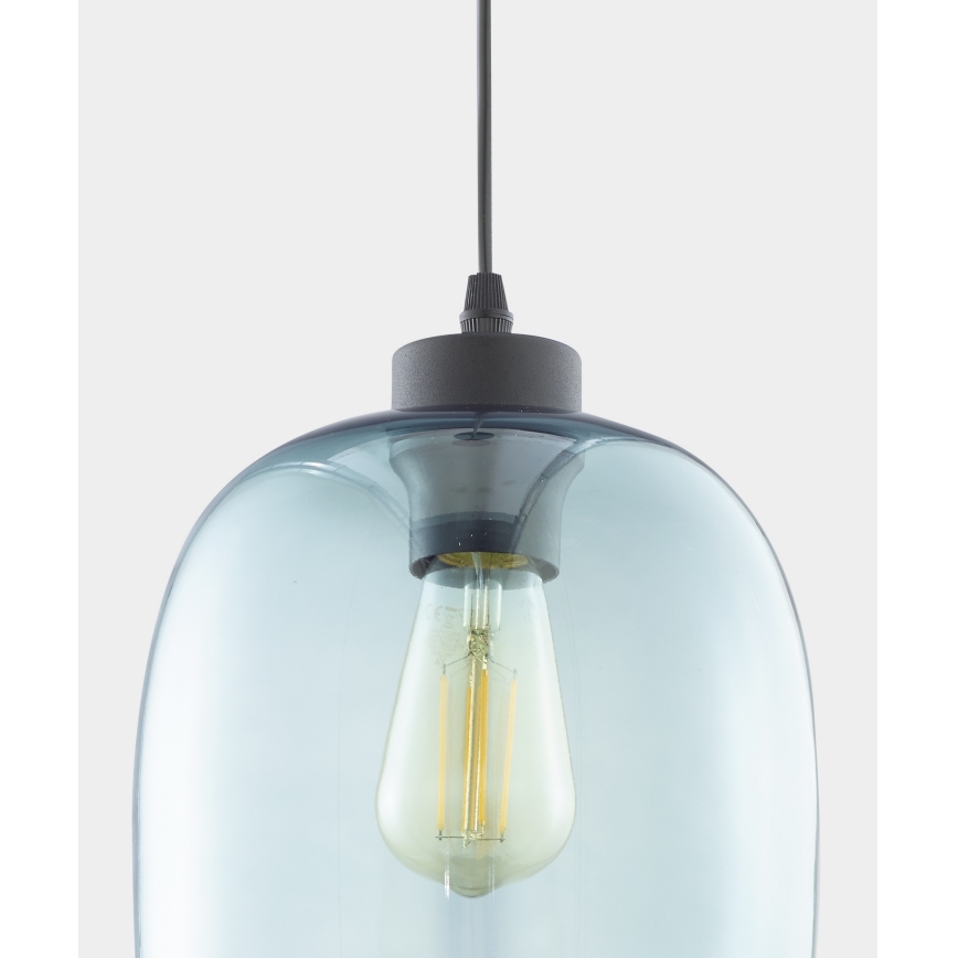 Pakabinamas šviestuvas ant laido ELIO 1xE27/15W/230V mėlynas