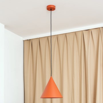 Pakabinamas šviestuvas ETNA II su kabeliu 1xE27/15W/230V, skersmuo 25 cm, oranžinis