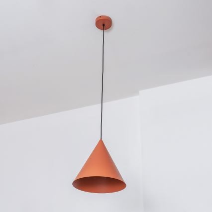 Pakabinamas šviestuvas ETNA II su kabeliu 1xE27/15W/230V, skersmuo 25 cm, oranžinis