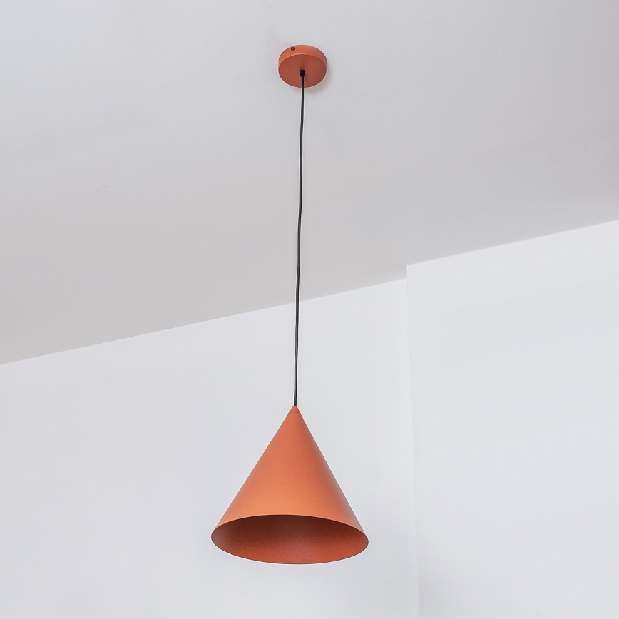 Pakabinamas šviestuvas ETNA II su kabeliu 1xE27/15W/230V, skersmuo 25 cm, oranžinis