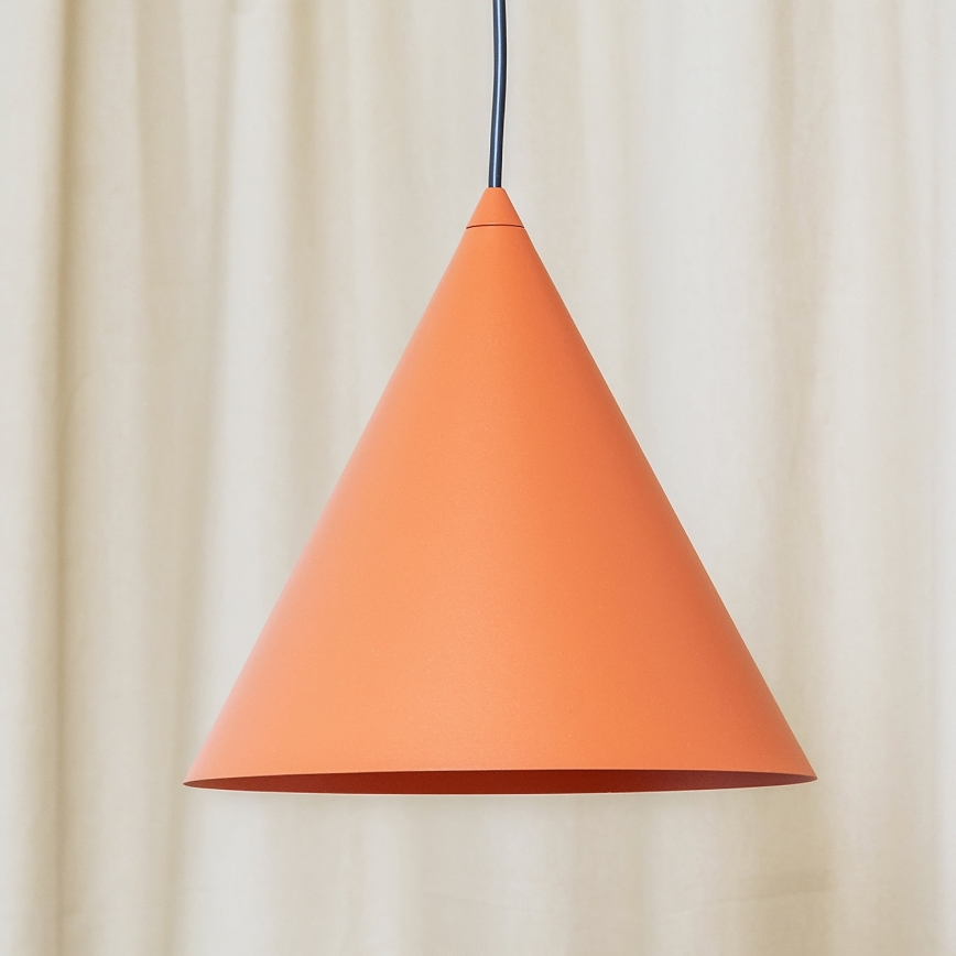 Pakabinamas šviestuvas ETNA II su kabeliu 1xE27/15W/230V, skersmuo 25 cm, oranžinis